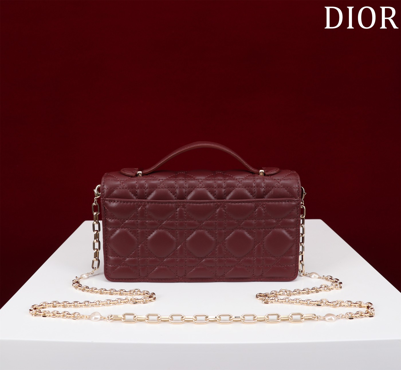 My Dior Mini Bag Bordeaux Cannage Lambskin